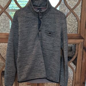 Men's Relwen Charcoal Zip-Up Sweater Size Medium